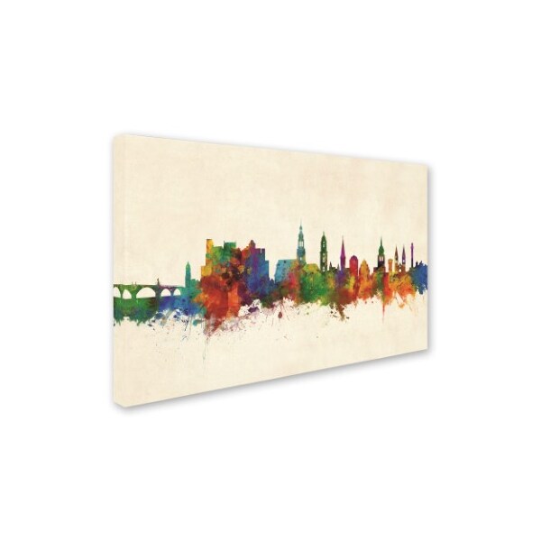 Michael Tompsett 'Heidelberg Germany Skyline III' Canvas Art,30x47